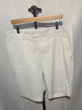 J Lindeberg Men's White Golf Shorts